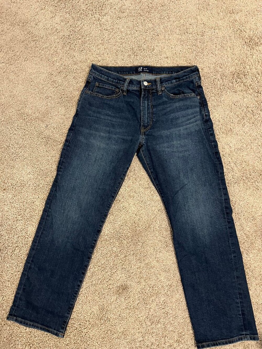 GAP Jeans Straight Mens, Flex, Dark wash, new, classic 5-pocket styling